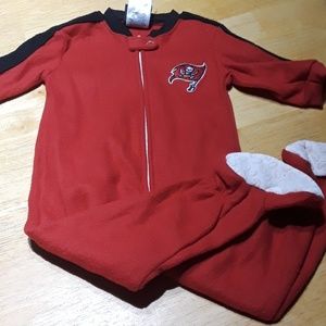 Tampa Bay Bucs Baby Footie Onesie New